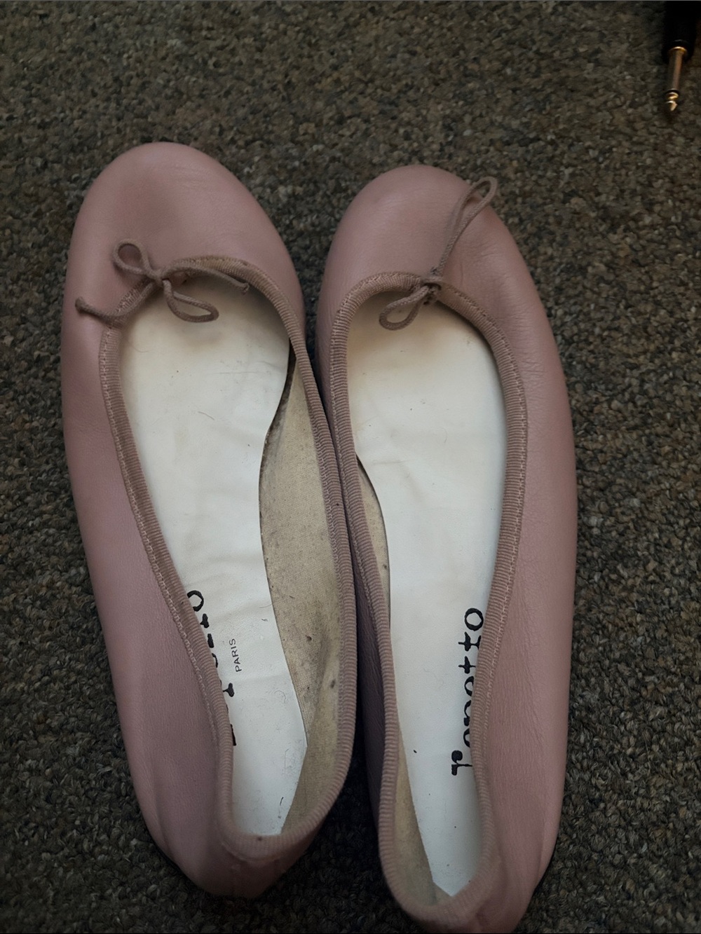 Repetto Mauve Pink Leather Ballet Flats 39